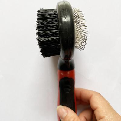 China Sustainable Double Sides Hair Brush Removal Dog Products Daily Pet Grooming for sale