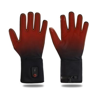 China Hand Warmer Factory Rechargeable Battery Electric Winter Indoor Thin Heated Gloves For Cycling Walking Fishing Riding Recycling for sale