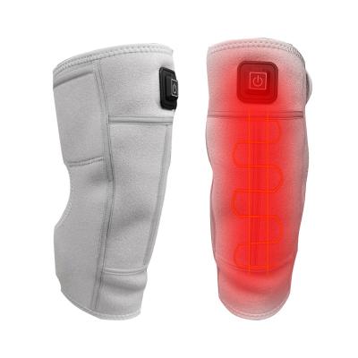 China Adult Heating Knee Pad With Heating Pad To Relieve Pain Fatigue Discomfort Knee Brace Wrap Heated Support for sale