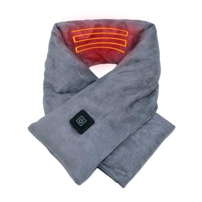 China Short USB Heated Scarf Heating Pad For Neck Warmer Cold Relief Indoor Outdoor Hiking Walking for sale