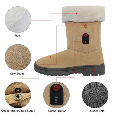 China Electric Heated Boots Heated Shoe Battery Power Heating Slipper Electrically Heated Shoes for Keep Warm Feet Care for sale