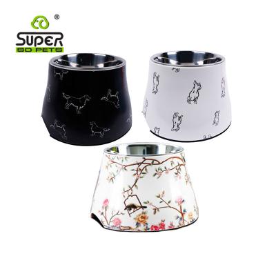 China New Anti Slip Melamine Decal Sustainable Dog Bowl Optional Decals Cat Bowl for sale