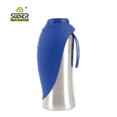 China Sustainable Portable Stainless Steel Pet Water Bottle for sale