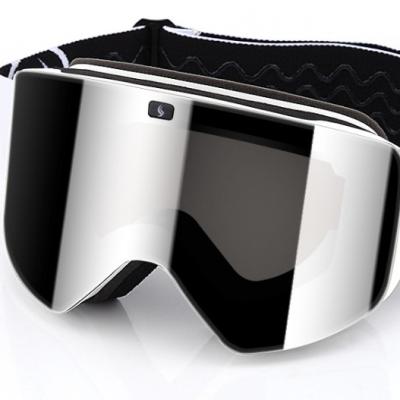 China Ski Anti-fog Lens Supplier Magnetic Ski Goggles Hug Lock Safety Protection Rise Snowboard Goggles for sale