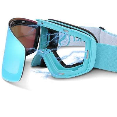 China Hot Sale Anti-fog Ski Goggle, Ski Glasses Snowboard Snowmobile Goggles Snowmobile Eyewear for sale