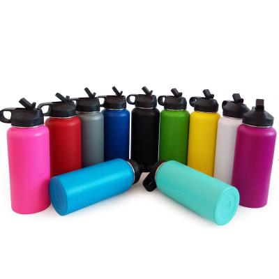 China Custom Hydraulic Wall Insulated Vacuum Travel Flask Bottle Double Color 12oz 18oz 21oz 24oz 32oz 40oz 50oz 64oz Double Logo Bottle for sale