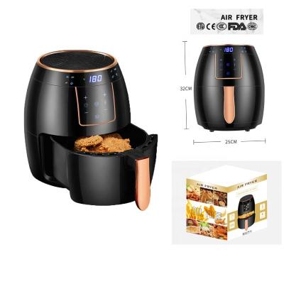 China 5.5Liter Large Capacity Home Electric Air Fryer Home Use Euro-USA-UK Air Stock Fryer for sale