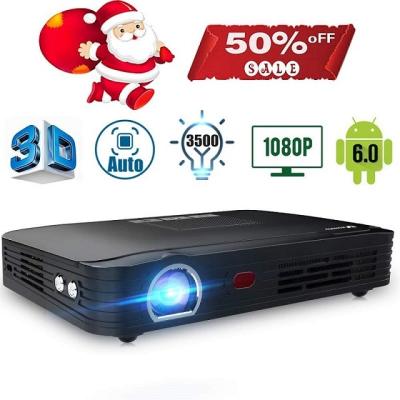 China 3D Home Ready Cinema Portable Projector WOWOTO 2000 Lumens Digital LED DLP Focus Keystone Smart Android Home Theater Auto Projectors for sale