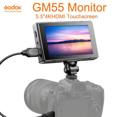 China Godox GM55 Monitor 5.5 Inch On-Camera IPS Monitor 4K Touch Screen Output Custom 3D LUT Support for GM55 DSLR Cameras for sale