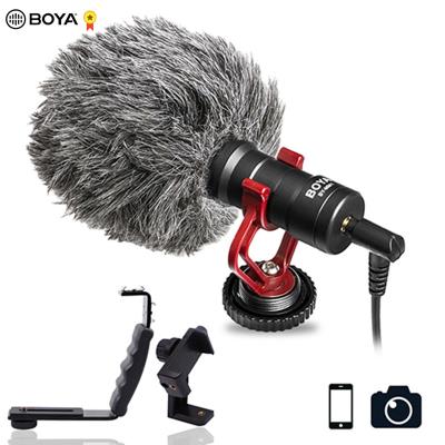 China BOYA BY-MM1 Microphone Handheld Video Record Microphone For DSLR Camera Smartphone Osmo Pocket Youtube Vlogging Mic For Android iPhone DSLR Gimbal for sale