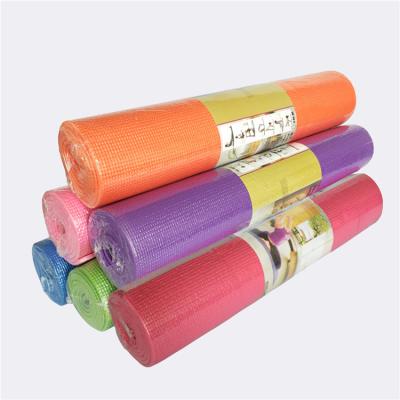 China Durable Gym Exercise Equipment Gymnastics Mat Custom Logo Printed Eco Friendly High Density PVC Yoga Mat for sale