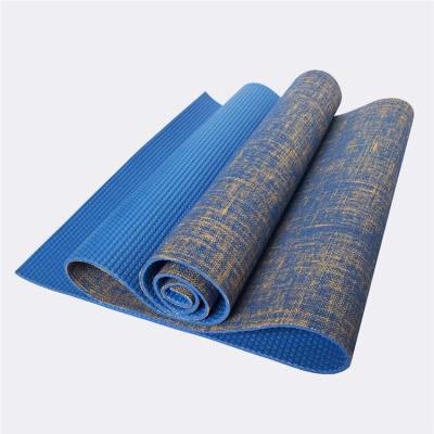 China Yoga exercises 173*61cm manufacturer wholesale 5mm grounding exercise logo custom printing hemp 5mm jute eco-friendly yoga mat for sale