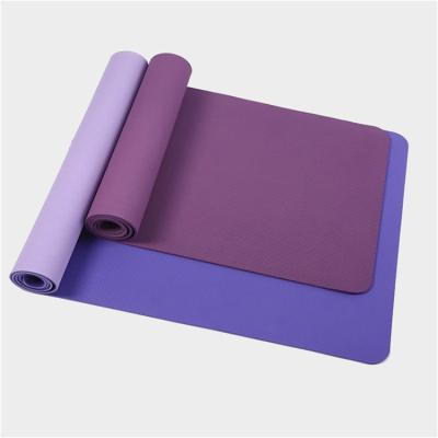 China 183*80cm Large Durable 2 Pose Non-Slip Pilates Fitness Exercise Mat Home Gym Extra Wide Yoga Mat for sale