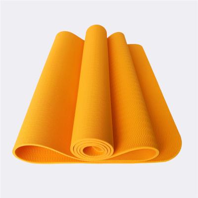 China Yoga Exercises Wholesale Eco-Friendly Luxury Custom Single Color Strip Exercise Material Thick Printing Yoga Mat for sale