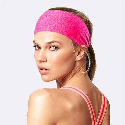 China Wholesale Custom Non-Slip Wide Sports Headband Dry Fit Pricate Sports Label Polyester Spandex Yoga Headbands Men for sale