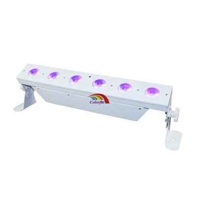 China Remote Battery Operated Stage Light 6X15W IR 2.4G DMX LED Wireless Bar Light for sale