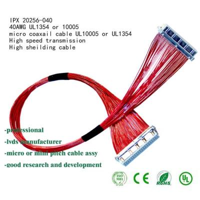 China Electronic Ipex 20265 10005 1354 Thin Heating TV Coaxial Cable With Connector for sale