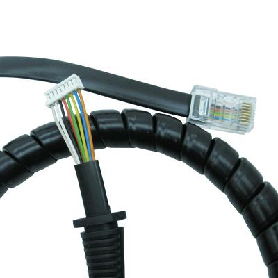 China ph2.0 electronic rj45 connector to rj45 connector pass through connector cable harness for sale