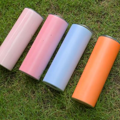 China Overseas Warehouses 20oz Upright SLIM Tumbler Change Color UV Sublimation Sustainable US Warehouse Fast Delivery for sale