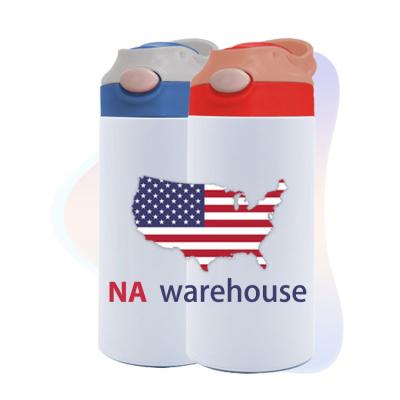 China Viable USA Warehouse Fast Deliver 12 oz Kids Tumbler Sublimation Stainless Steel Baby Bottle Baby Water Milk Bottle for sale