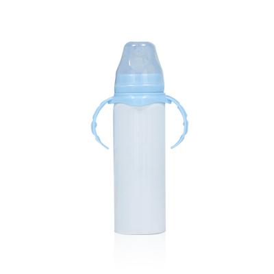 China Hot Selling 8oz Toddler Stainless Steel Kids Sublimation Baby Cup Viable Hot White Sippy Tumbler Cup for sale