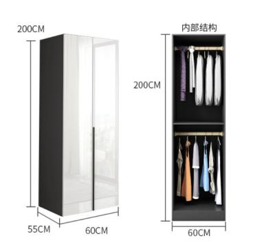 China Contemporary Warm Simple Wooden Saling Wardrobe Bedroom Furniture Wardrobes With Drawer for sale