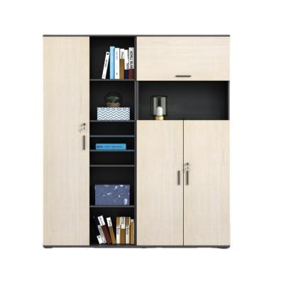 China Contemporary Four Door Cabinet Bookcase Modern White Wood Bookcase With Partition for sale