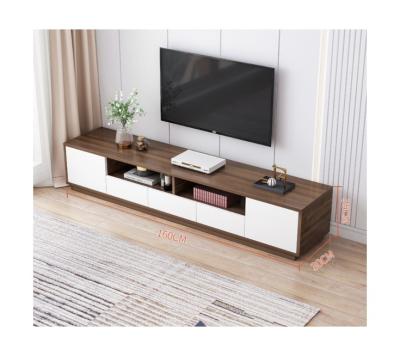 China Contemporary Bedroom Furniture Solid Wood Pellets Stand Up TV Cabinet Designs for sale