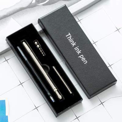 China Eco-friendly creative gift hand fidgety magnetic pen, think ink pen multifunctional pen with gift box for sale