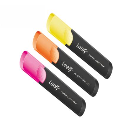 China Custom business logo highlighter pen for gift promotional office ink color highlighter whiteboard high quality fluorescent marker pen for sale