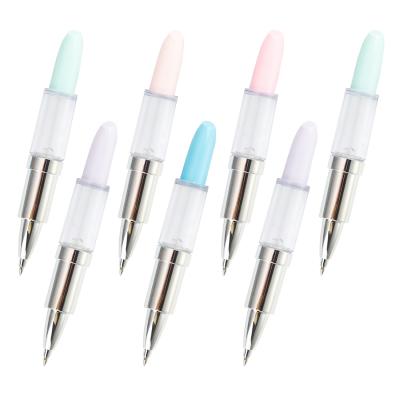 China Eco-Friendly Lipstick Shape Advertising Novelty Plastic Ballpoint Pens For Promotion Creative Ballpoint Pen for sale