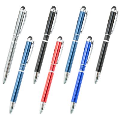 China Stylus Pen With Custom Logo Personalized Eco-friendly Manufacturing Advertising Customized Ballpoint Pen Aluminum Metal Pen for sale