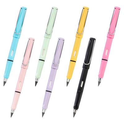 China New Business Technology Unlimited Reusable Plastic Pencil Eternal Writing Inkless Pencil With Eraser Pencil Endless Pen for sale