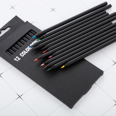 China office & Custom school pencil promotion logo pencil printed HB pencil black wooden multicolor pencil for office and school for sale