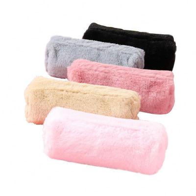 China Hot Selling Colorful Plush Pencil Case School Pen Bags Hot Selling Colorful Pu Pencil Case Pu School Bag For Girl for sale