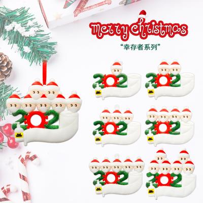 China 2021 Eco-Friendly Xmas Decoration Gift Survivor DIY Family Christmas Tree Hanging Ornament for sale