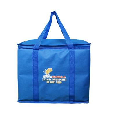 China Logo Large Delivery Bag Leakproof Customized Waterproof Refrigerated Bag Box Food Pizza Heat Preservation Bag Portable Updraft for sale