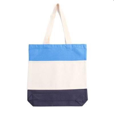 China Large Extra Heavy Custom Quilting Color Portable Tote Cotton Canvas Tote Bag For Groceries for sale