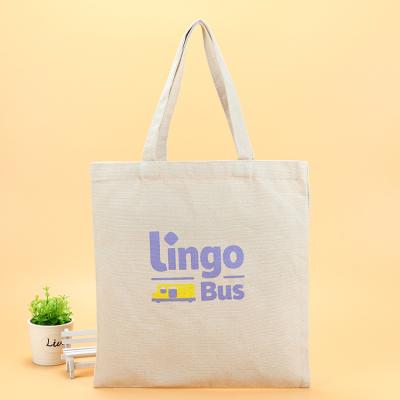 China Eco Friendly Wholesale Promotion Cotton Canvas Gift Bags Reusable Shopping Canvas Grocery Custom Bag With Logo for sale