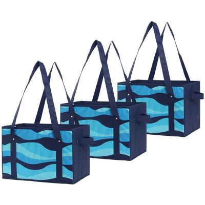 China 2021 Tote Packaging Woven Folding Shopping Bag Custom Reusable Non Foldable Eco Friendly Eco Friendly for sale