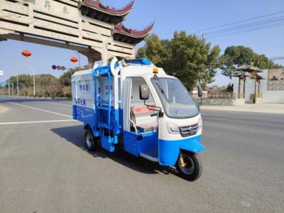 China Sanitation Electric Three Wheeled Garbage Pickup Truck 30km/H 72V 1200W for sale