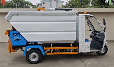 China Three Wheeled New Energy Electric Rear Bucket Waste Collection Truck for sale