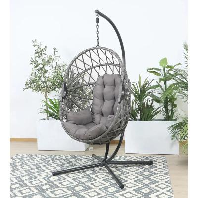 China Modern Custom modern outdoor furniture metal egg hanging swing chair carton package hammock chair for sale