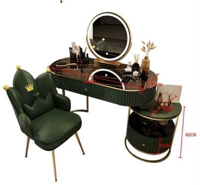 China Convertible Modern Vanity Mirror Dressing Table Mirror Make up Table Wood Drawer Dresser vanity mirror set with lights for sale