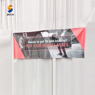 China 13oz Banner Large Discount Custom Vinyl Advertising Portable Hanging Printed Indoor Banner Custom Made Hanging Banner for sale