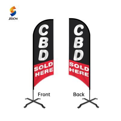 China Advertising Customized Outdoor Display Banners Beach Flag Advertising Flying Flag Banner Promo Tear Drop Trade Show Feather Flags for sale