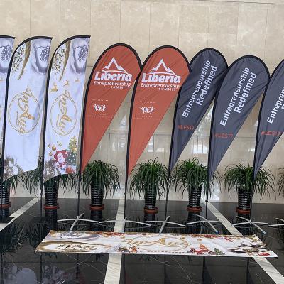 China Custom Advertising Feather Beach Flag Lightweight Outdoor Windproof Feather Flag for sale