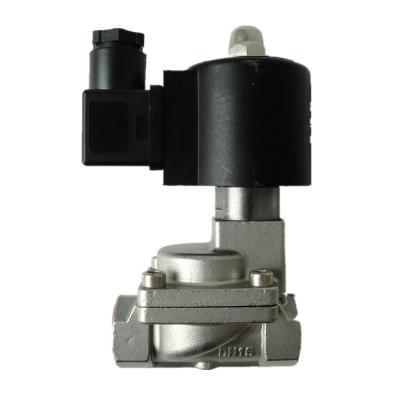 China General 2/2 Way High Pressure Normally Open Pilot Piston Solenoid Valve Stainless Steel KLS-15-NO-D1 for sale