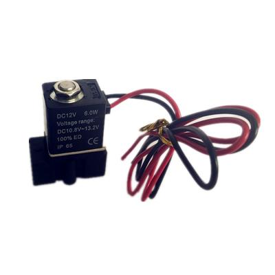 China General 2P025-08 24VDC Solenoid Valve Coils Air Direct Acting 1/4 Plastic Water Valves for sale