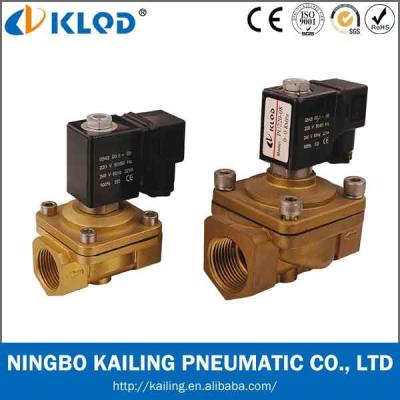 China PU225 Series Brass 1 Inch Water Solenoid Valve For Brass Material for sale